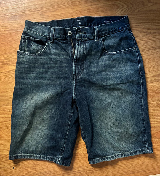 Atonement dark wash jorts